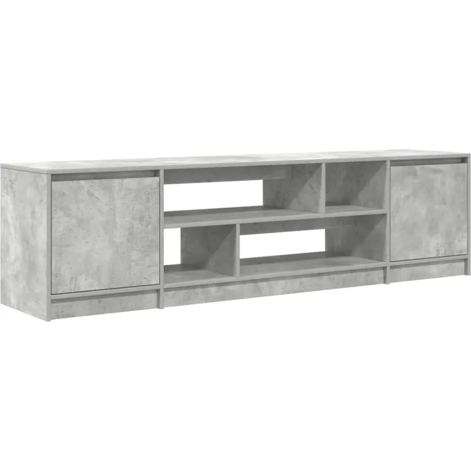 vidaXL Tv-meubel 188,5x41x50 cm spaanplaat betongrijs