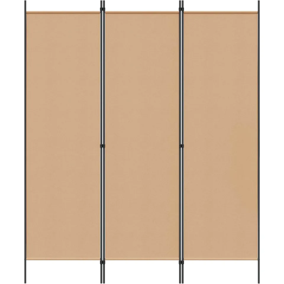 vidaXL Kamerverdeler Beige 150 x 180 cm Stof, foto 3