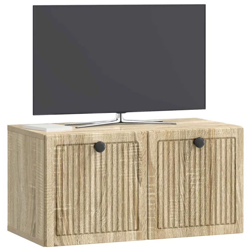 vidaXL Wandbeugel TV-kast 59,5 x 31 x 30 cm Sonoma Eiken