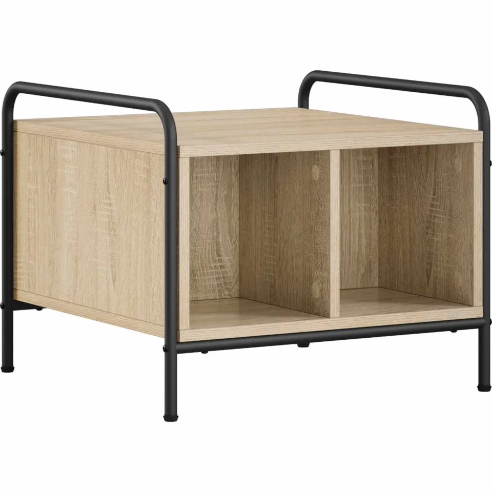 vidaXL Salontafel Sonoma Eiken 50 x 49 x 41 cm Bewerkt hout, foto 3