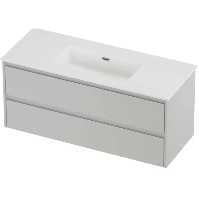 Proline Tribute Badmeubelset Porselein Elegant Enkel 120x46x54 cm Mat White Glans Wit