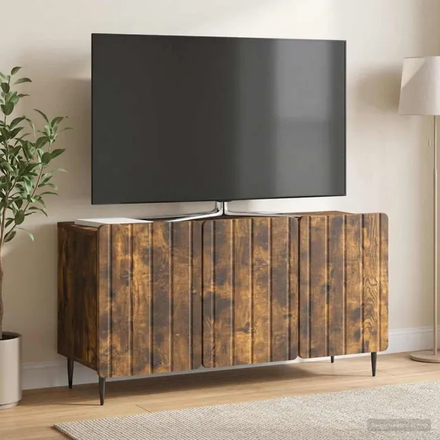 vidaXL TV-kast 99 x 34,5 x 52 cm Gerookt eiken Bewerkt hout, foto 2