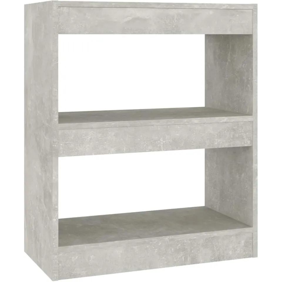 vidaXL Boekenkast/kamerscherm 60x30x72 cm betongrijs