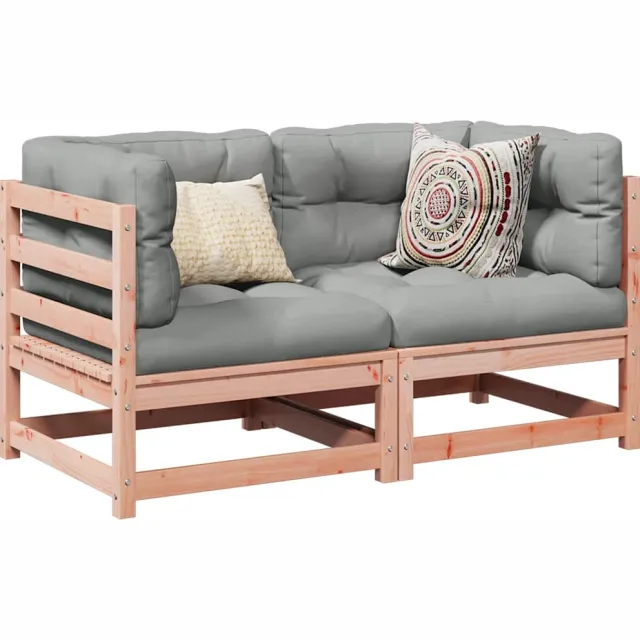 vidaXL 2-delige Loungeset massief douglas vurenhout Bruin