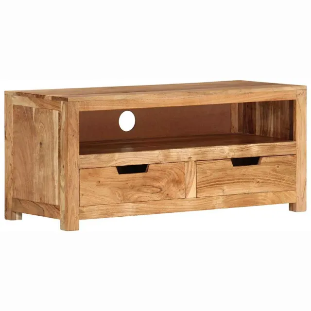 vidaXL Tv-meubel 88x35x40 cm massief acaciahout Bruin
