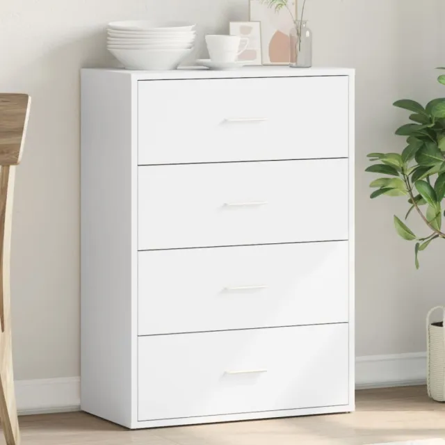vidaXL Dressoir 60x31x84 cm bewerkt hout wit, foto 2