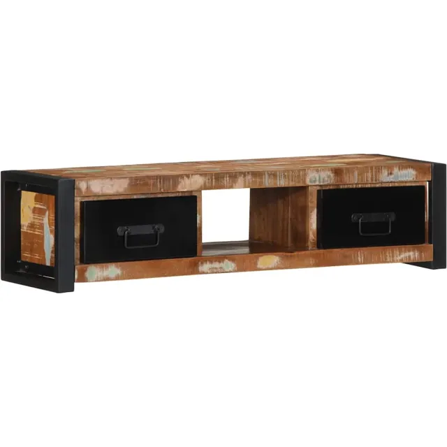 vidaXL Tv-meubel 100x30x25 cm massief gerecycled hout Bruin