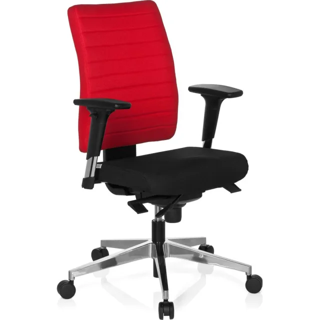 hjh office Pro-Tec 400 - Bureaustoel - Stof - Alumimium - Donkerblauw