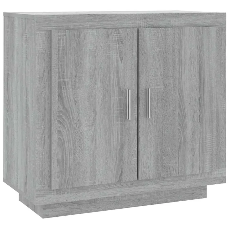 vidaXL Dressoir 80x40x75 cm bewerkt hout grijs sonoma eikenkleurig