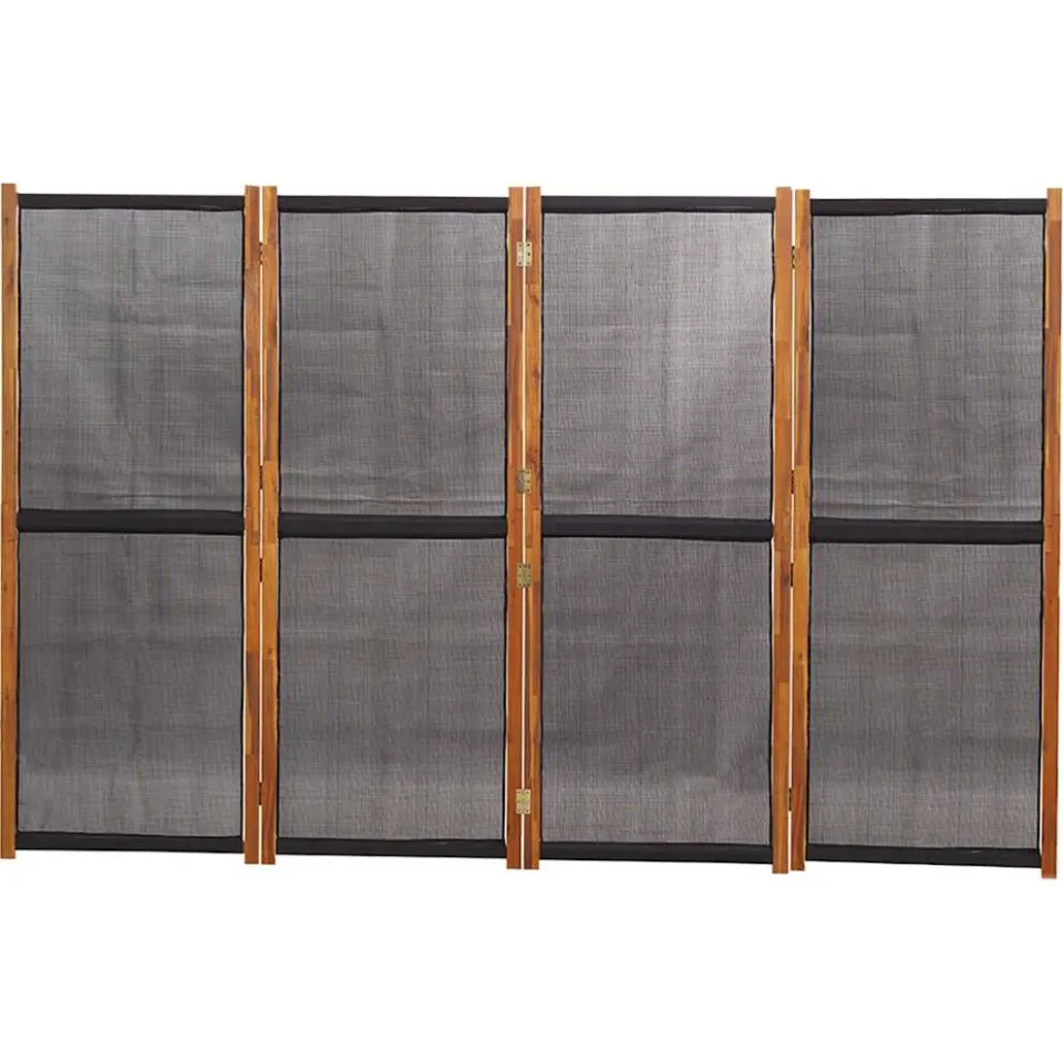 vidaXL Kamerscherm met 4 panelen 280x180 cm zwart, foto 4