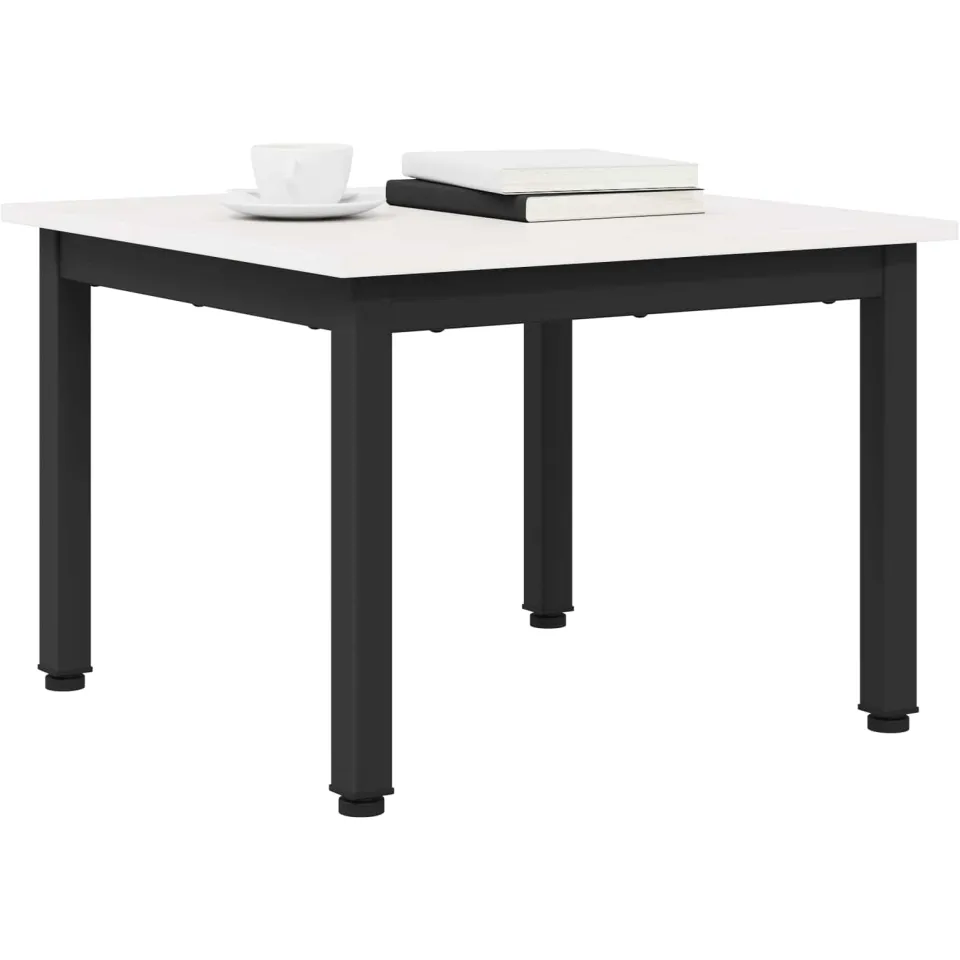 vidaXL Salontafel Wit 50 x 50 x 36 cm Massief grenenhout