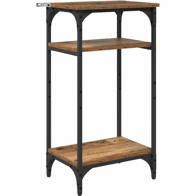vidaXL Bijzettafel - Oud - Hout - 40 - x - 30 - x - 75 - cm - Bewerkt - hout Oud hout