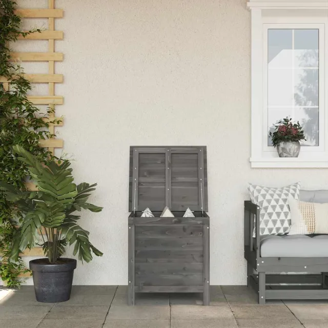 vidaXL Tuinbox 50x49x56,5 cm massief vurenhout antracietkleurig, foto 2