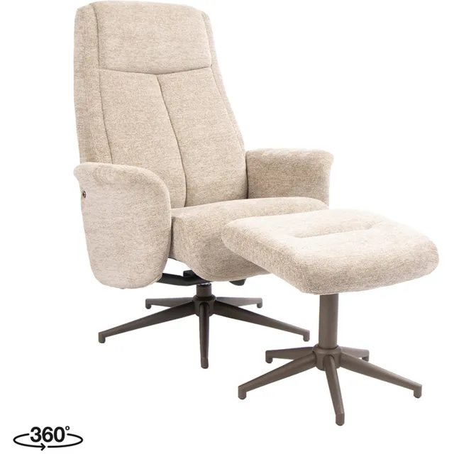 LABEL51 Tumba Fauteuil - Bruin - Stof - One Size
