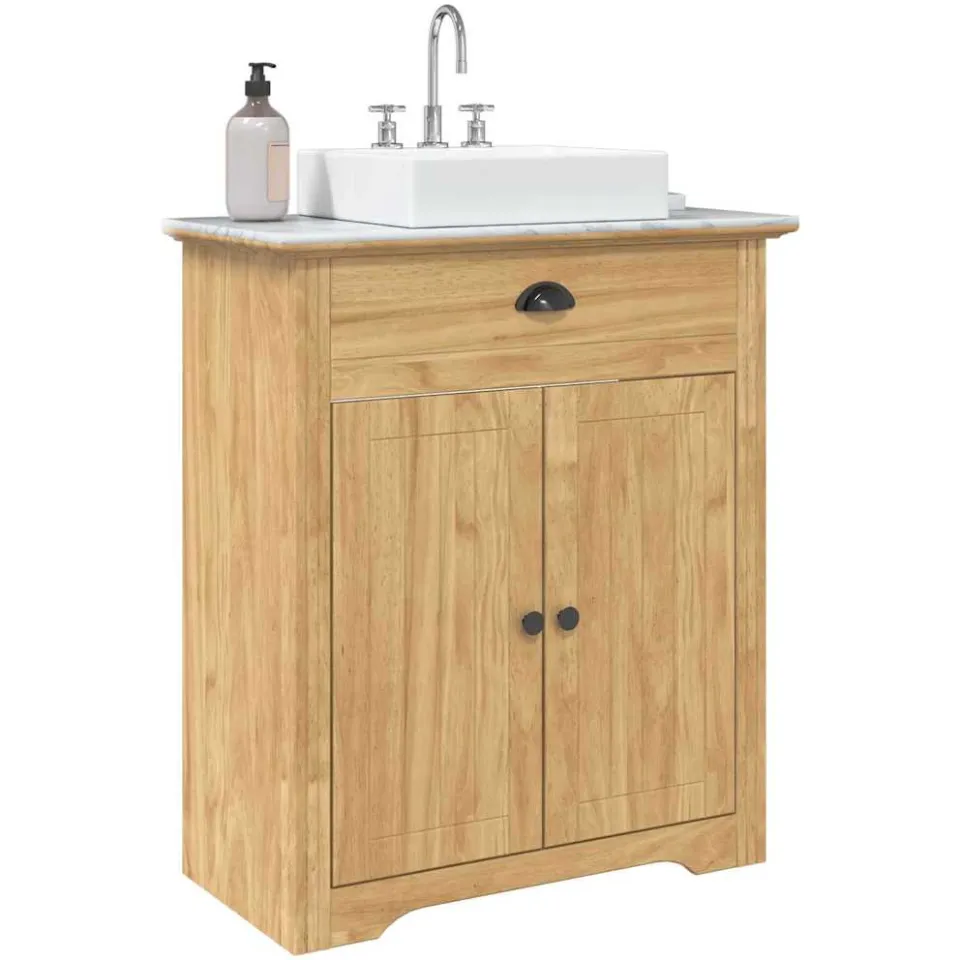 vidaXL Badkamer Kast BODO Honingbruin 70 x 35 x 80 cm Bewerkt hout