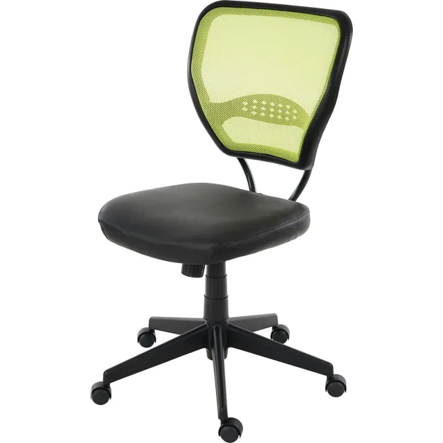 MCW Professionele bureaustoel Seattle, directiedraaistoel, 150kg belastbaar, kunstleer ~ groen zonder armleuningen