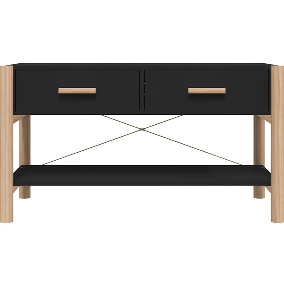 vidaXL Tv-meubel 82x38x45 cm bewerkt hout zwart, foto 4