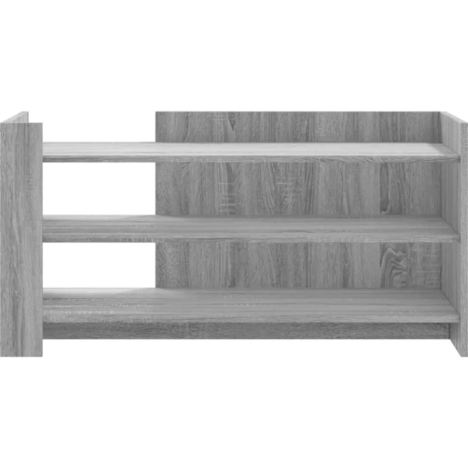 vidaXL Salontafel 100x50x50 cm bewerkt hout grijs sonoma eikenkleur