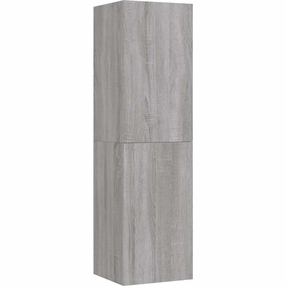 vidaXL Tv-wandmeubel 30,5x30x110 cm grijs sonoma eikenkleurig