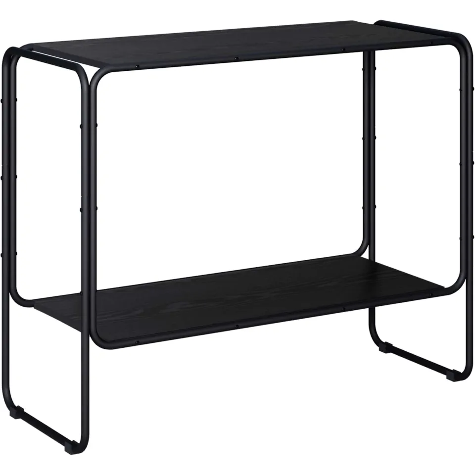 vidaXL Dressoir Zwart eiken 93.5 x 38 x 75 cm Bewerkt hout, foto 3
