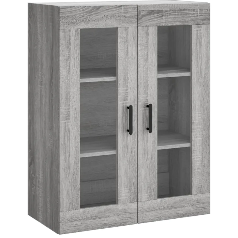 vidaXL Hangkasten 2 st bewerkt hout grijs sonoma eikenkleurig, foto 4