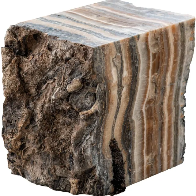 PTMD Keydan Natural Onyx Lapis Pedestal With Rough Side Beige