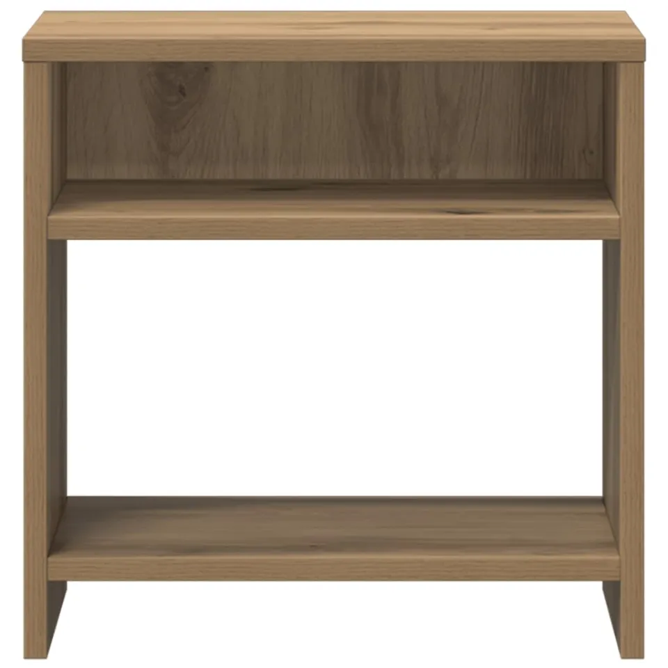 vidaXL Nachtkastje 40x30x40 cm bewerkt hout artisanaal eikenkleurig, foto 4