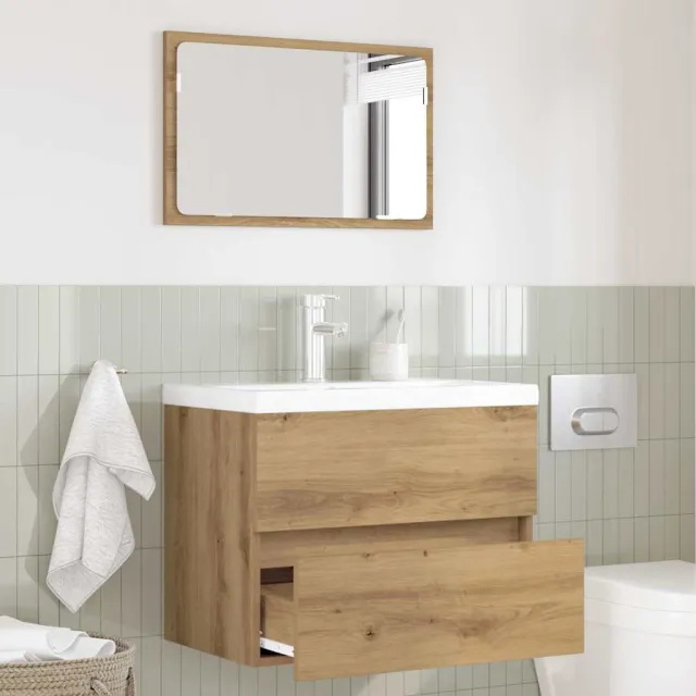 vidaXL Badkamermeubelset 2 st Artisan Eiken 57 x 37 x 45 cm Bruin