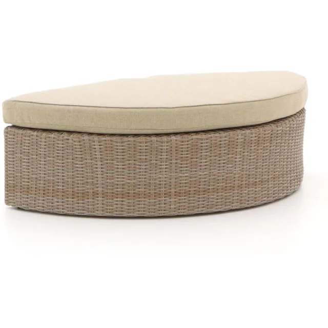 Intenso Furniture Intenso Venetië loveseat voetenbank 130x70cm Taupe