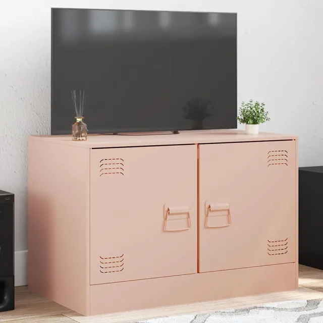 vidaXL Tv-meubel 67x39x44 cm staal roze, foto 2