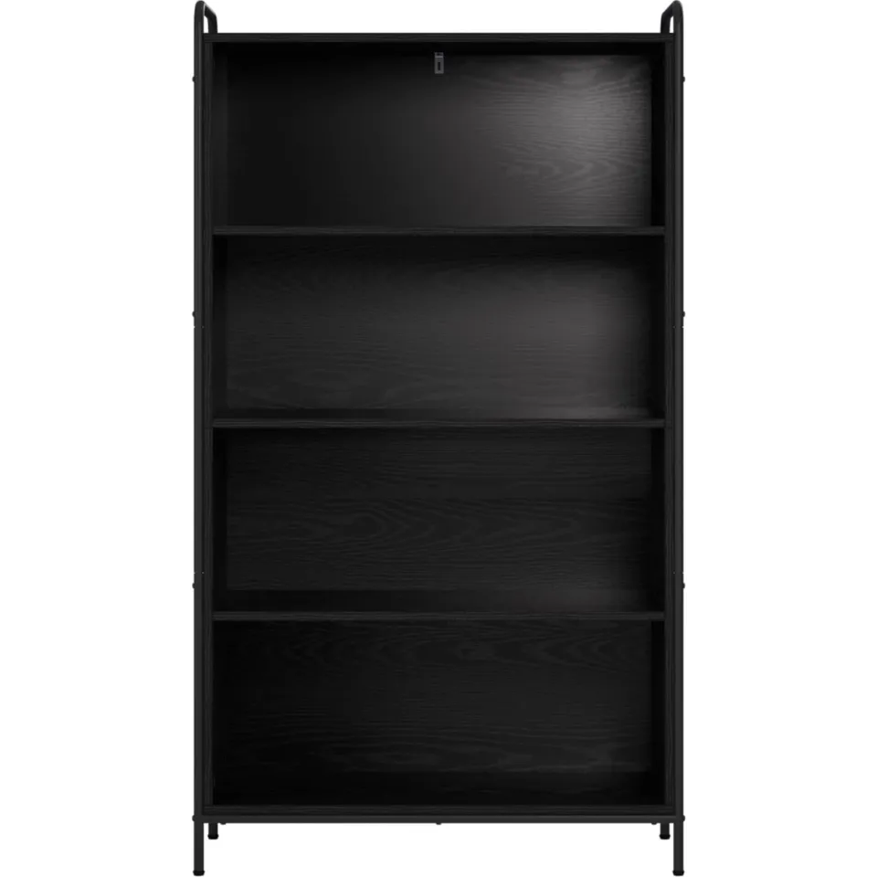 vidaXL Boekenkast 55,5 x 33 x 174 cm Bewerkt hout Zwart eiken