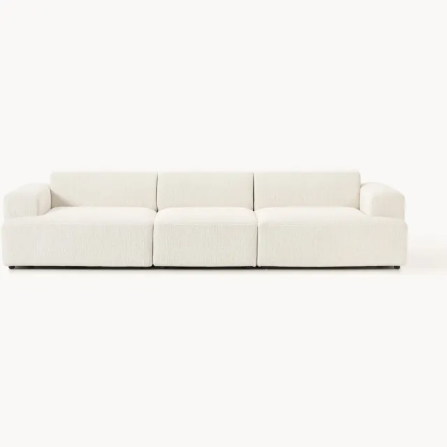 Westwing Collection Bank Melva (4-zits) Wit