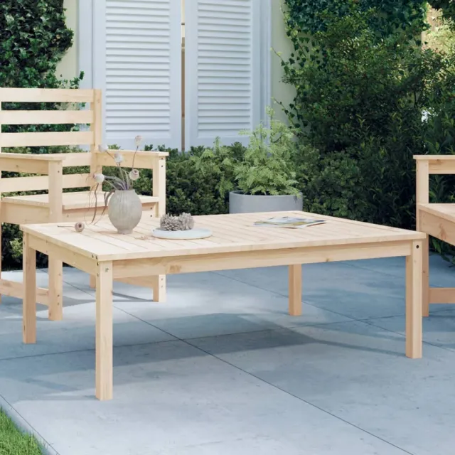 vidaXL Tuintafel 121x82,5x45 cm massief grenenhout Bruin