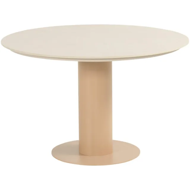 Hartman Girona Dining Tuintafel Ø120 cm - Cappuccino