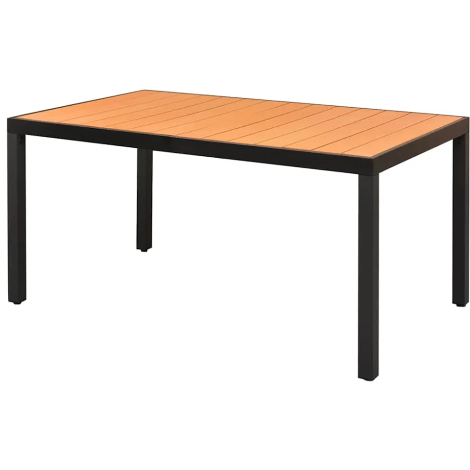 vidaXL 5-delige Tuinset PVC-rattan zwart en bruin, foto 3