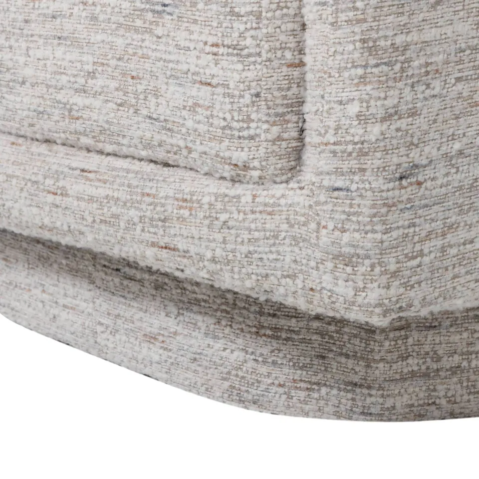 WOOOD Oska Draaifauteuil - Melange Stof - Bruin - 64x78x79, foto 6