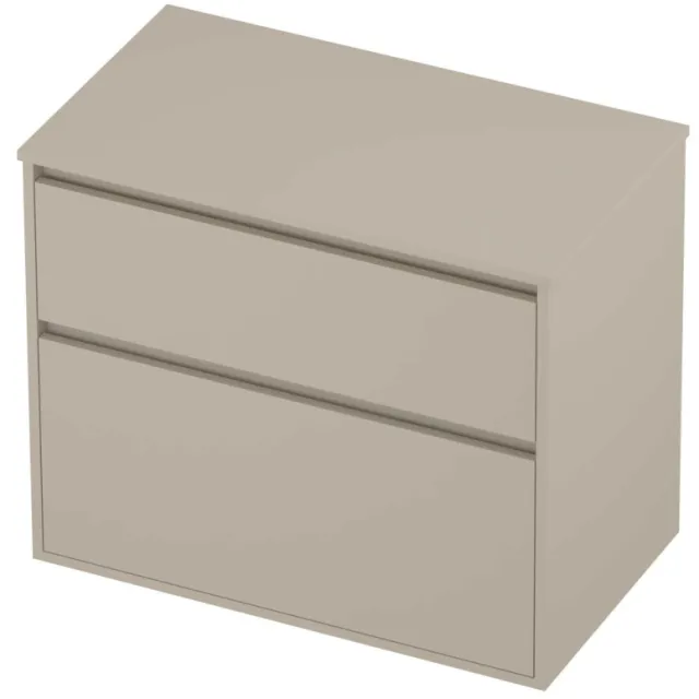 Proline Deck Badmeubelset Greeploos Asymmetrisch Kader 80x46x67 cm Soft Linen Beige