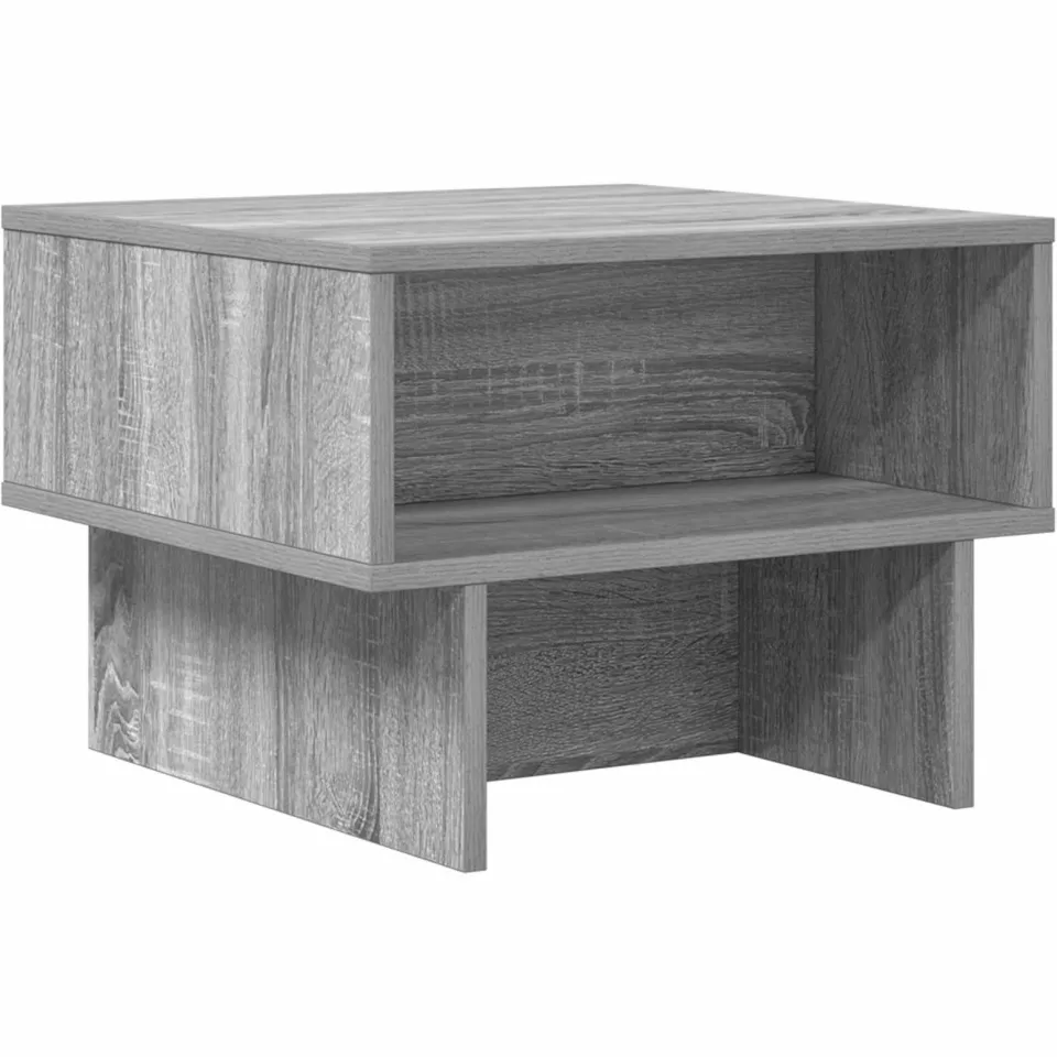 vidaXL Salontafel Grijs Sonoma 48 x 46 x 35 cm Bewerkt hout