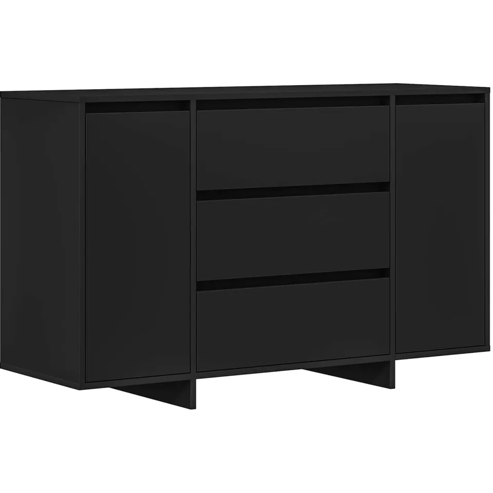 vidaXL Dressoir Zwart 120 x 41 x 75 cm Bewerkt hout, foto 3