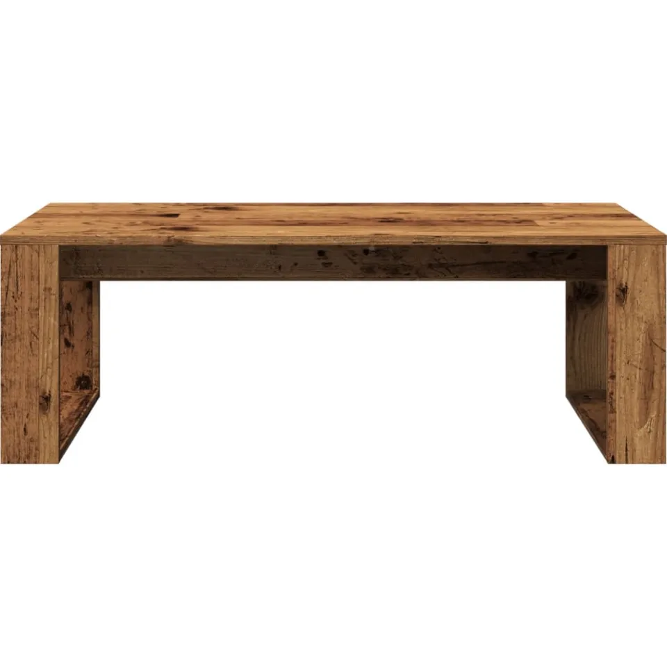 vidaXL Salontafel 102x50x35 cm bewerkt hout oude houtkleurig Bruin