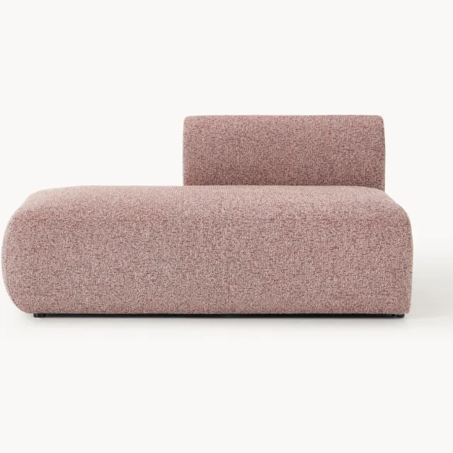 Westwing Collection Modulaire bouclé ottomane bank Sofia Wijnrood