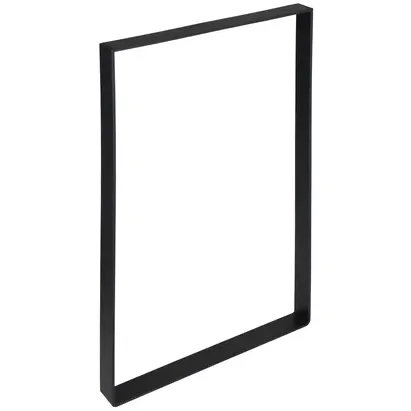 Duraline Tafelpoot Plat Staal Mat Zwart 4x25x35cm
