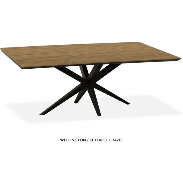 Maxfurn Zeer krasvaste eettafel met verjongde rand 240x100cm | Kleur: Hazel