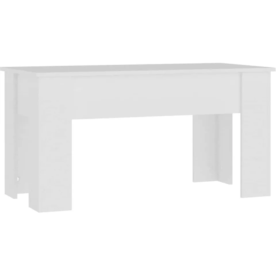 vidaXL Salontafel 101x49x52 cm bewerkt hout wit, foto 4