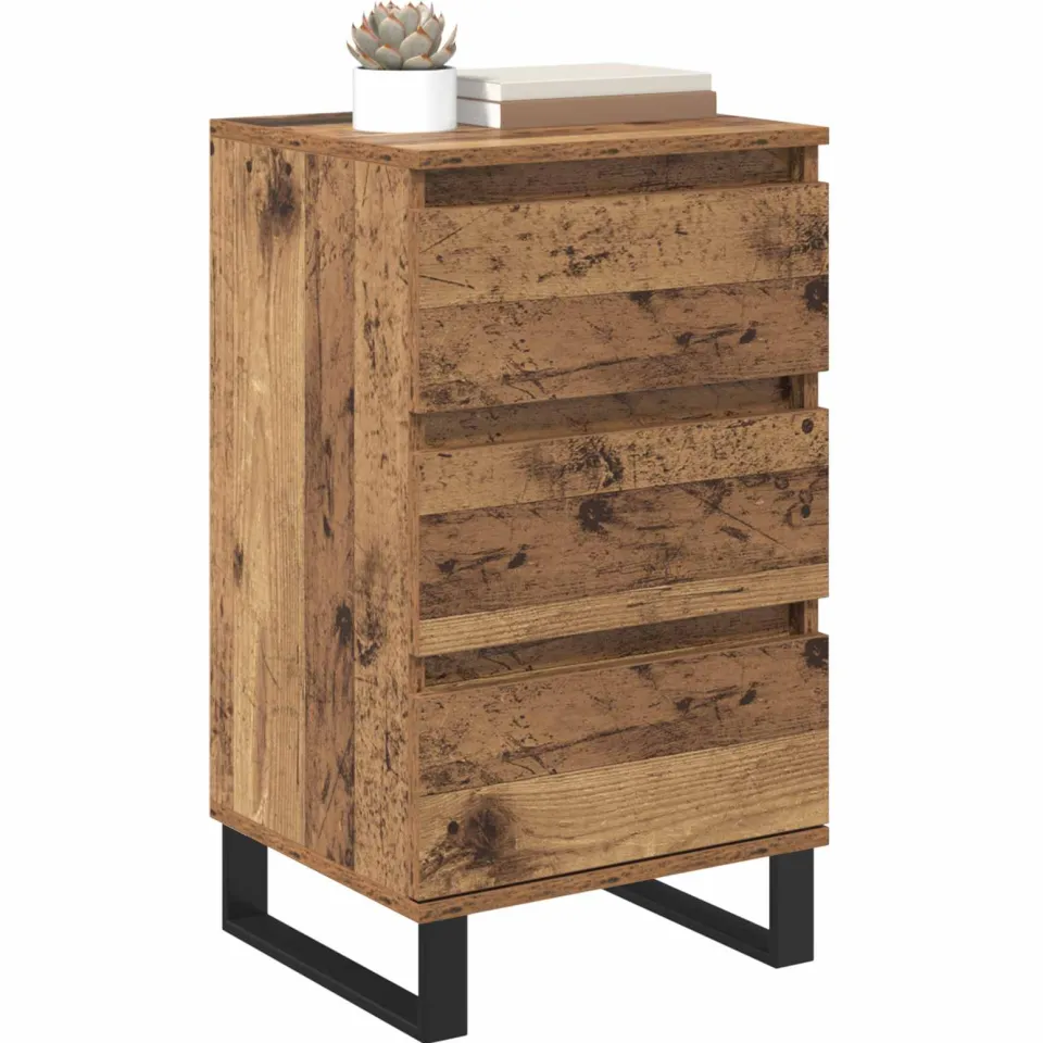 vidaXL Dressoir Oud hout Bewerkt hout Bruin