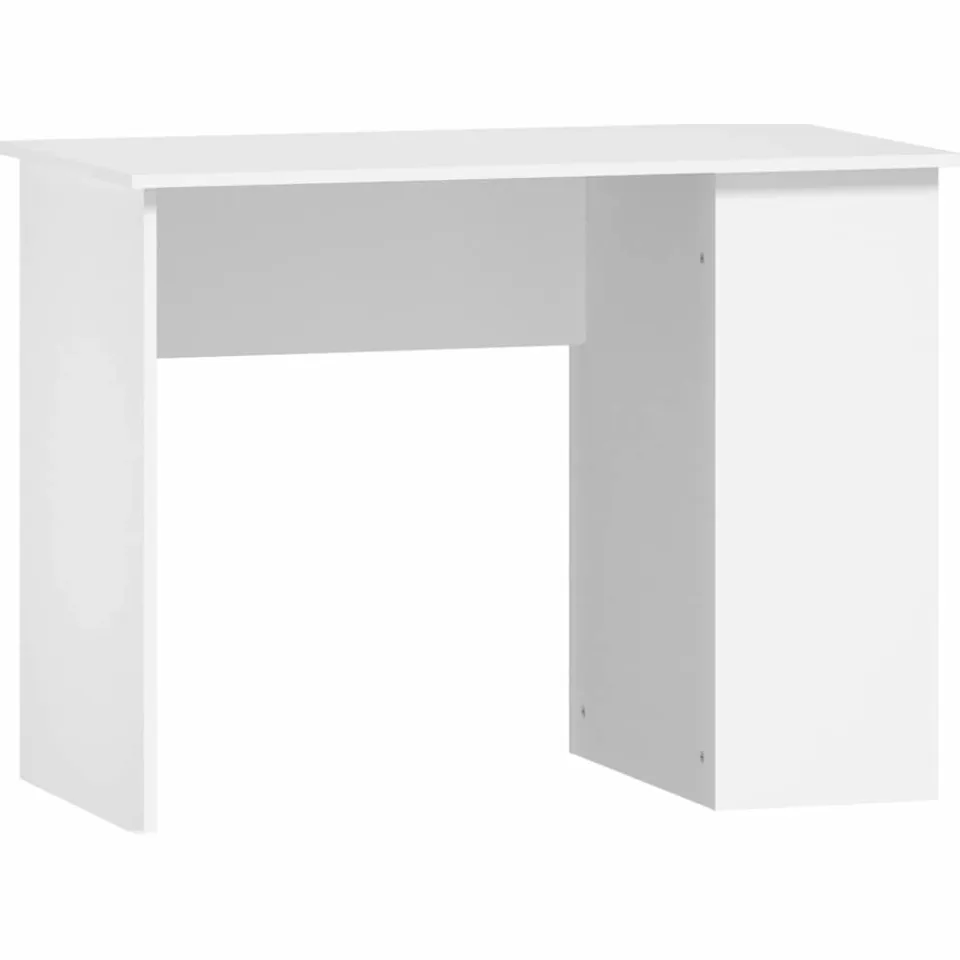vidaXL Bureau 100x55x75 cm bewerkt hout wit, foto 3