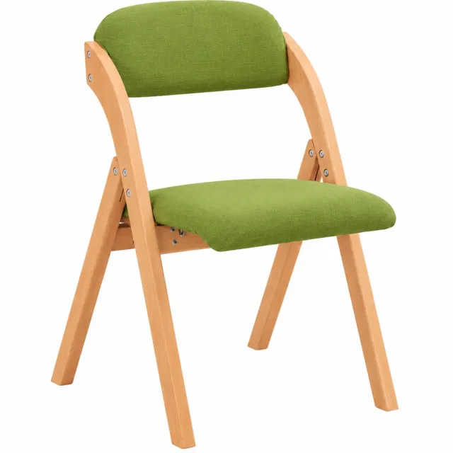 MokoHub Opvouwbare Stoelen - Keukenstoelen met Gestoffeerde Zitting en Rugleuning - Gastenstoelen - 47.5x59x77 cm - Groen