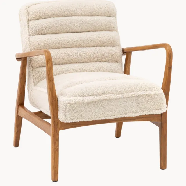 Gallery Direct Teddy loungefauteuil Datsun Wit