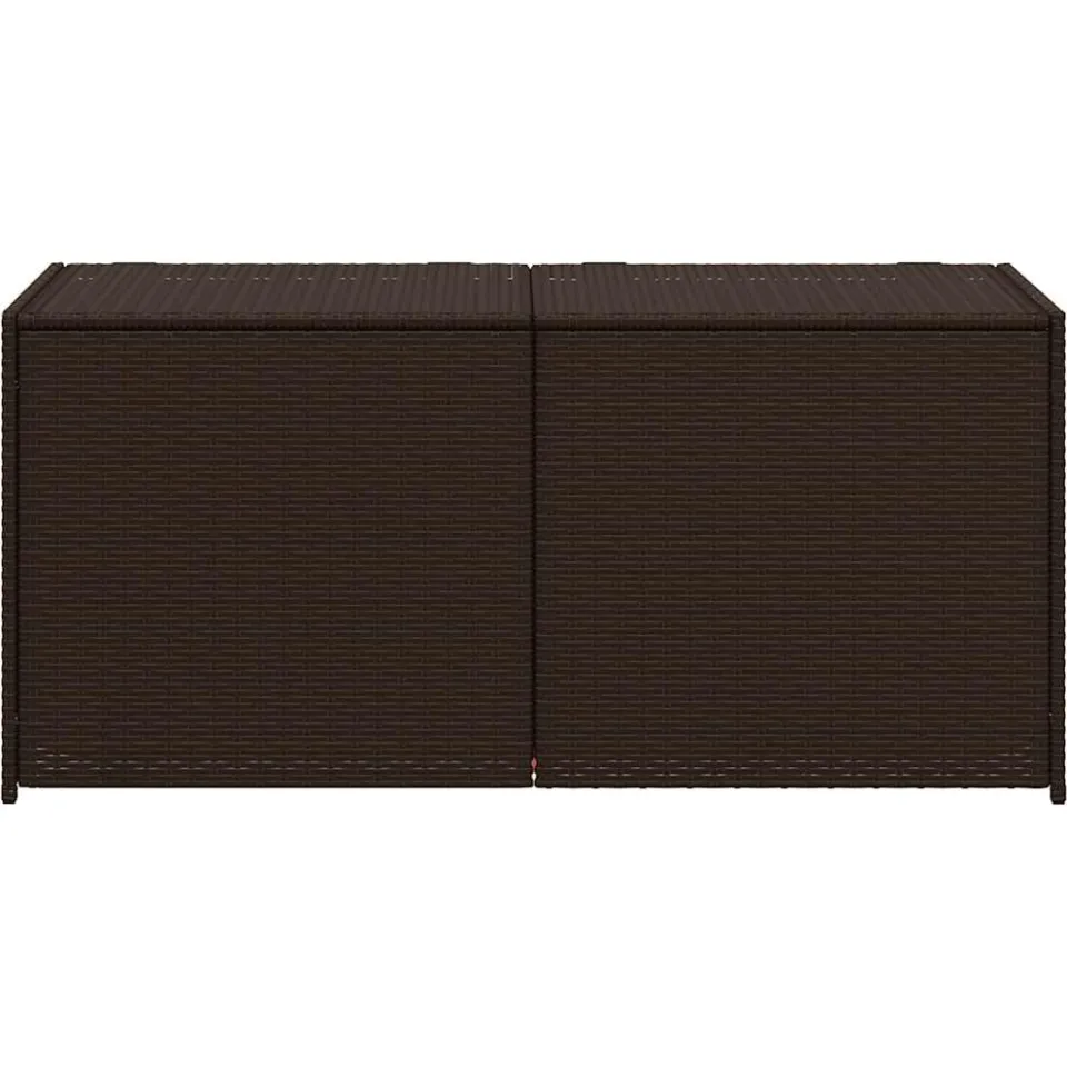 vidaXL Tuinbox 283 L poly rattan bruin, foto 4