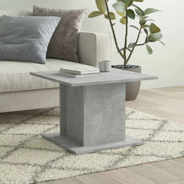 vidaXL Salontafel 55,5x55,5x40 cm bewerkt hout betongrijs grijs, foto 2
